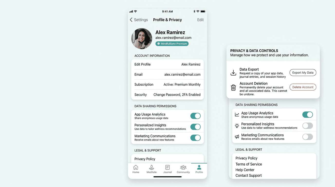 Profile & privacy
